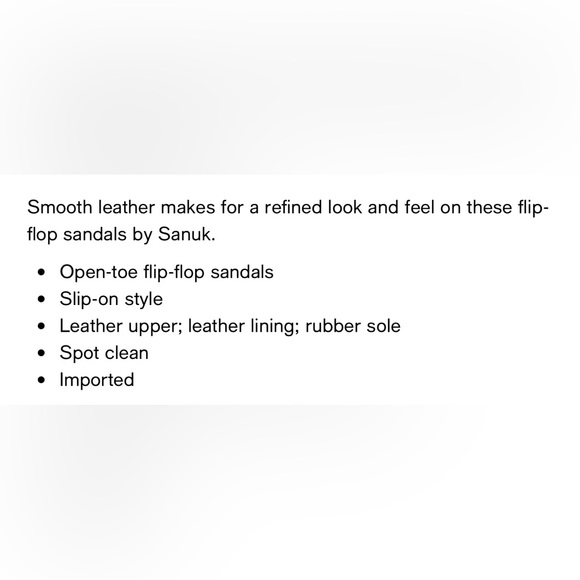 NWT Sanuk Hullsome Men’s Leather Flip Flops Size 13 - Picture 6 of 6